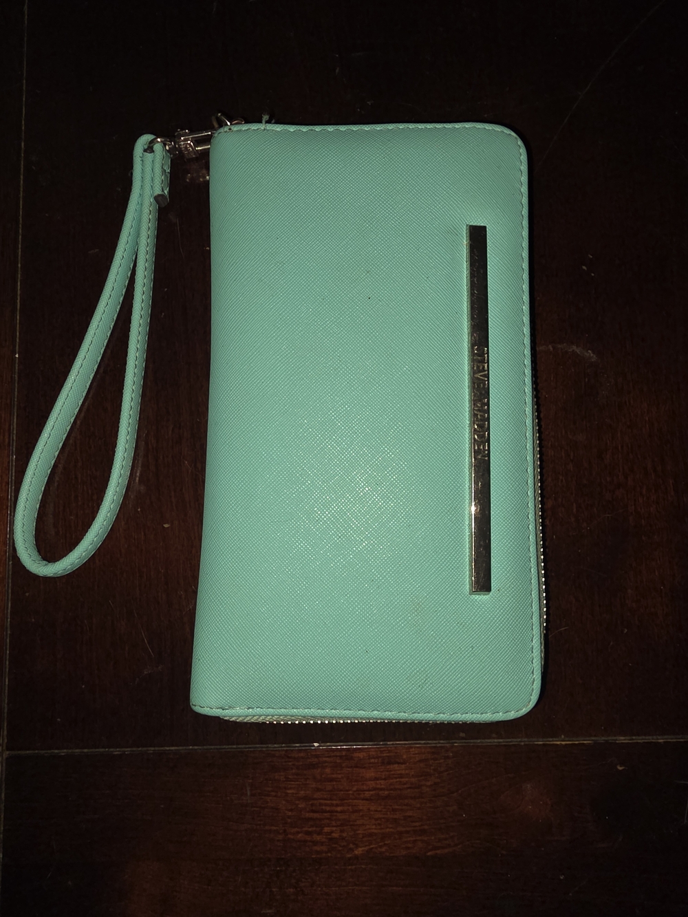 Steve Madden - Turquoise Zip Wristlet Wallet